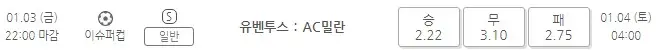 [SUPER] 유벤투스 : AC밀란